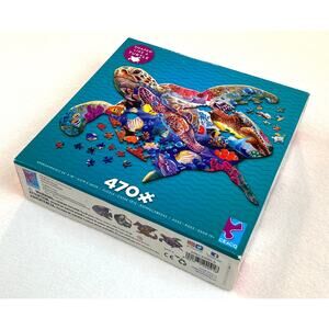 Puzzle Ceaco Turtle Shape New in Box 470 Pcs Ages 12+